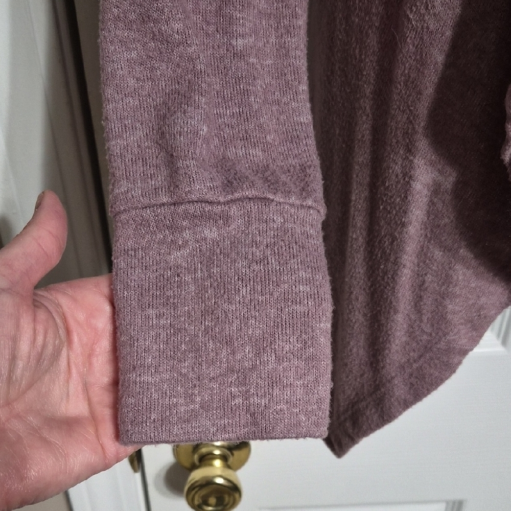 Mudd Women's Mauve Draped Cardigan - Picture 4 of 11